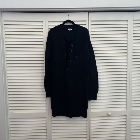 RAILS BLACK KNIT MINI DRESS - Picture 3 of 5